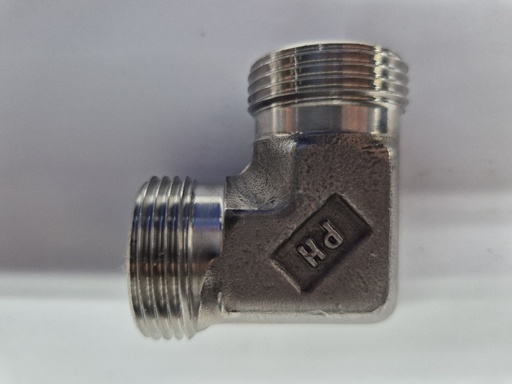 [500251] RVS X-W 22L Union elbow - 22L cone end, body only, stainless steel