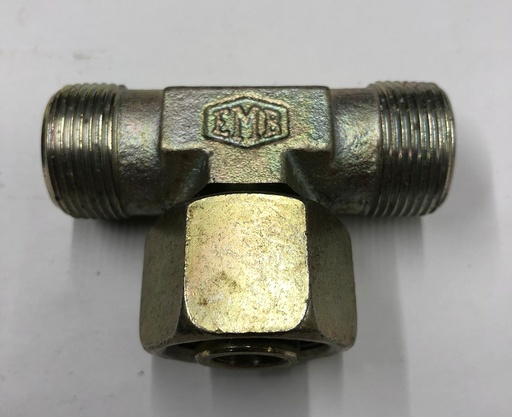 [500259] X-ETV 16S Swivel nut branch tee - 16S swivel x 16S cone end, body only, galvanized steel