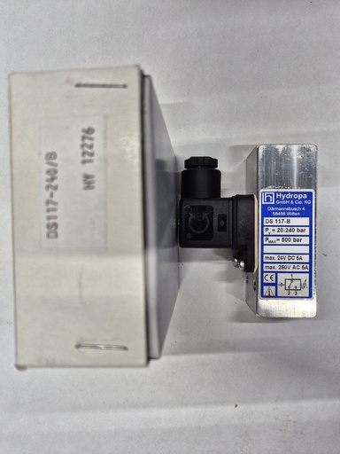 [500342] DS-117-240/B drukschakelaar 20-240bar Hydropa