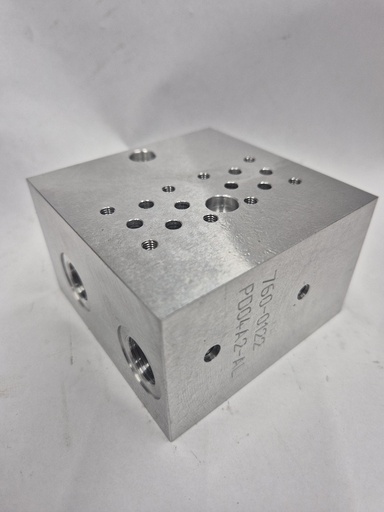 [500410] PD04A2-AL Cetop02(serie3) 2-element Subplate Aluminum Argo-Hytos