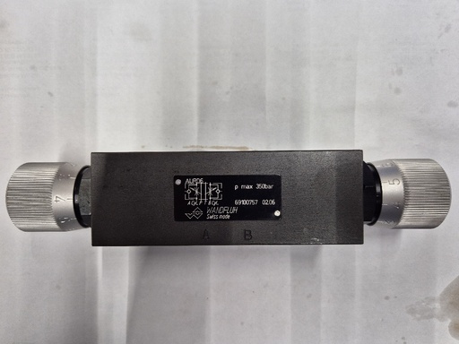 [500486] AURD6 Cetop03 throttle/check valve in A+B Wandfluh