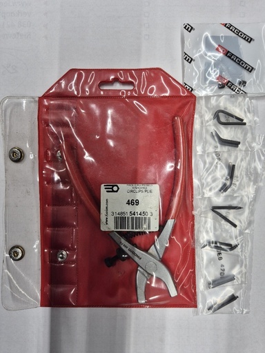 [500553] 469 Borgring tang set incl verwisselbare bekken Facom