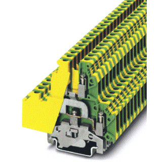 [500634] UKKB 5-PE Series Fused DIN Rail Terminal, Double-Level, Screw Termination Phoenix