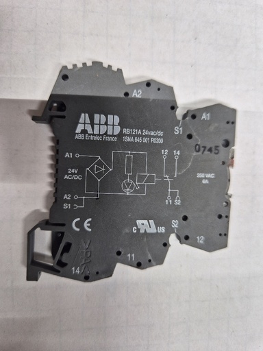 [500767] RB121A 24vac/dc Interface Relais ABB