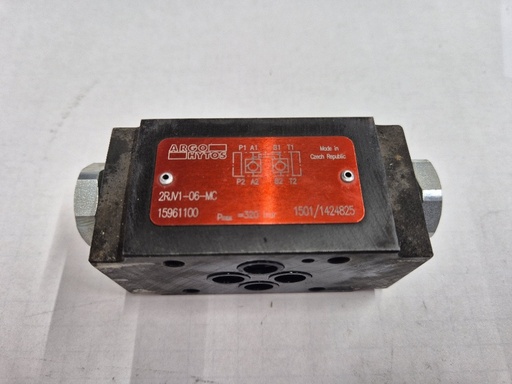 [500919] 2RJV1-06-MC Cetop03 pilot check sandwichvalve in A+B Argo-Hytos Used