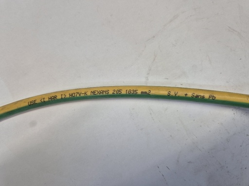 [501018] H07V-K 1 G 35mm² Yellow/Green Cable Nexans