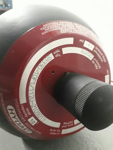 [501058] SB330-10F1/112U-210S013 Accumulator 10ltr Hydac