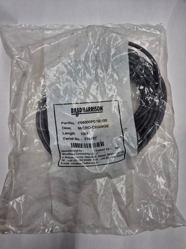 [501207] 804000P03M100 Kabel 4P M12x1 Brad Harrison