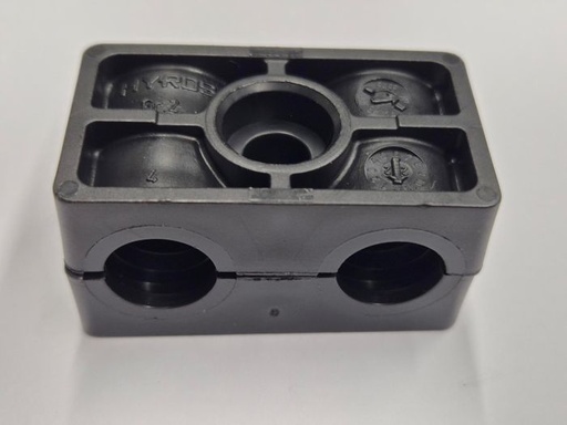 [501244] HRZ-2-KP-14-14-PP Set pipe clamp (double) Hydac