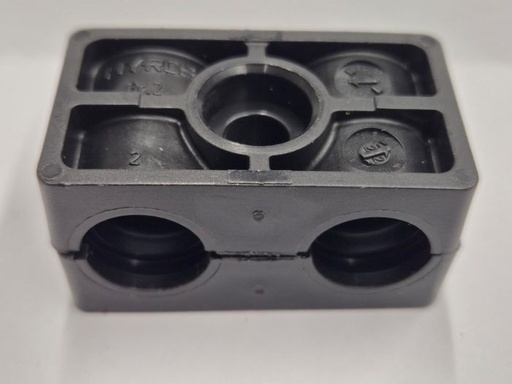 [501245] HRZ-2-KP-16-16-PP Set beugelhelften (dubbel) Hydac