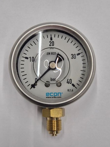 [501261] 0-40bar Manometer Ø63mm OA 1/4" ECON