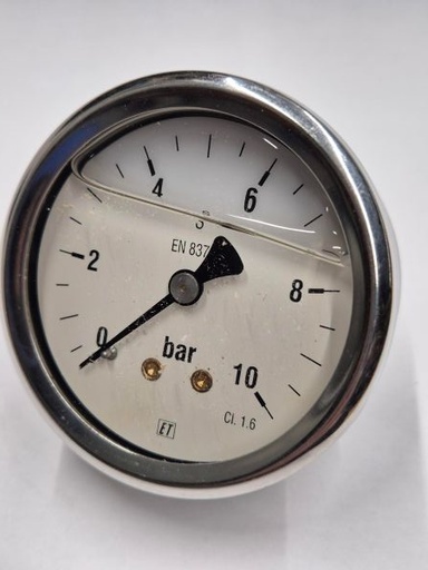 [501264] 0-10bar Pressure Gauge Ø63mm AA 1/4" ET