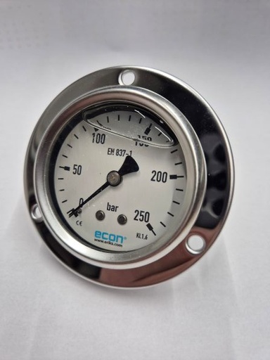 [501266] 0-250bar Manometer Ø63mm AA+FF 1/4" ECON