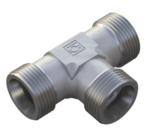[501423] X-T 38S Union tee - 38S cone end, body only, galvanized steel