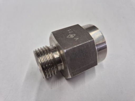 [501580] RVS X-MAV 10S 1/2" Manometer opschroefkoppeling