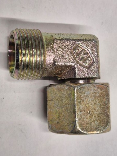 [501658] X-EWV 14S Swivel nut elbow - 14S swivel x 14S cone end, body only, galvanized steel EO