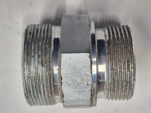 [501680] X-GE 38SR 1.1/2"  Male stud connector - 38S cone end x 1.1/2"BSPP male thread, body only, galvanized steel EMB